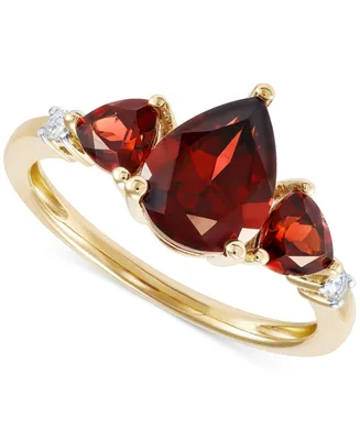Garnet (2-3/4 ct. t.w.) & Diamond (1/20 ct. t.w.) Ring in 14k Gold