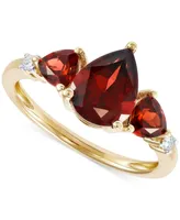 Garnet (2-3/4 ct. t.w.) & Diamond (1/20 ct. t.w.) Ring in 14k Gold