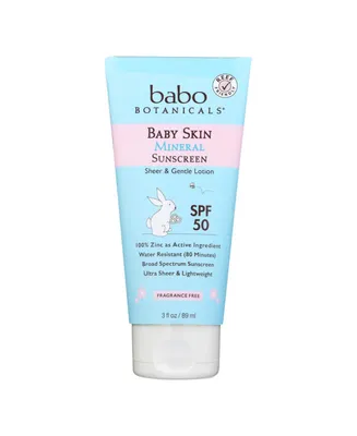 Babo Botanicals - Baby Skin Mineral Sunscreen - Spf 50