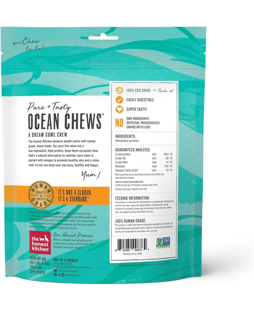 The Honest Kitchen - Dog Treat Ocean Chew Small - Case of 6