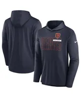 Men's Nike Navy Chicago Bears Performance Team Pullover Hoodie