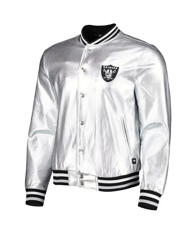 Buffalo Bills The Wild Collective Metallic Bomber Full-Snap Jacket