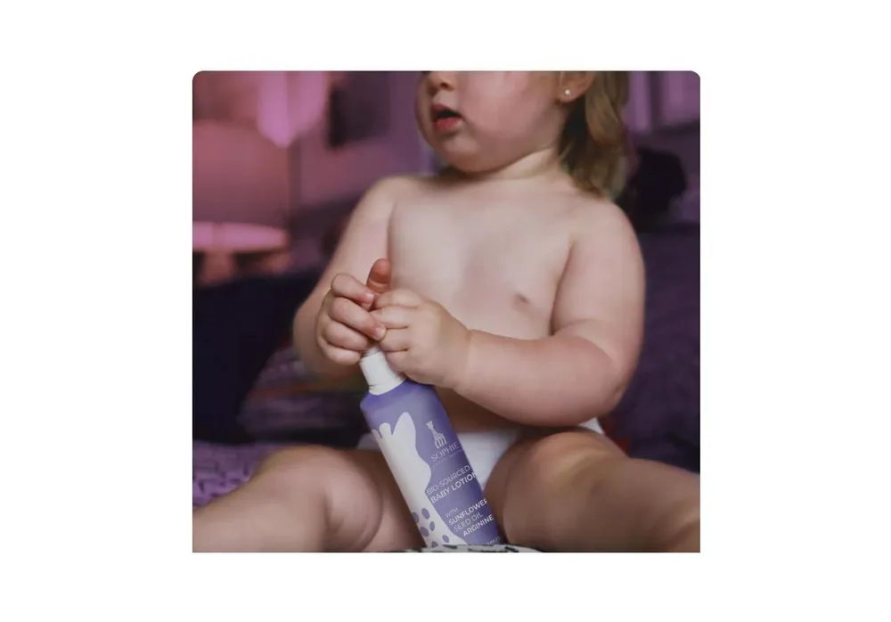 Sophie la Girafe Babycare, Tushy Cream, Hair & Body Wash, Baby Lotion Set