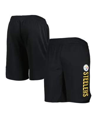Men's Msx by Michael Strahan Black Pittsburgh Steelers Team Shorts