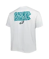 Men's Fanatics White Philadelphia Eagles Big and Tall Hometown Collection Hot Shot T-shirt