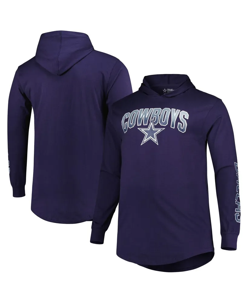 Men's Fanatics Branded Navy Dallas Cowboys Big and Tall Front Runner Pullover Hoodie