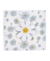 Lambs & Ivy Sweet Daisy Lovey White Flower Plush Security Blanket