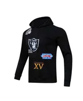 Men's Pro Standard Black Las Vegas Raiders 3x Super Bowl Champions Pullover Hoodie