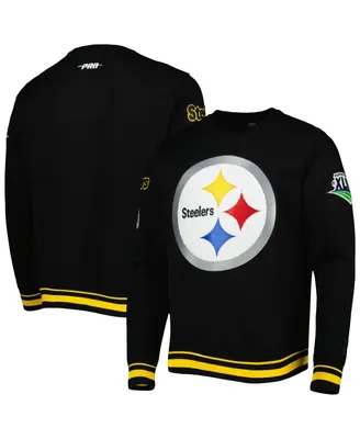 Men's Pro Standard Black Pittsburgh Steelers Super Bowl Xliii Mash Up Pullover Sweatshirt