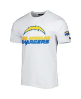 Men's Pro Standard White Los Angeles Chargers Mash Up T-shirt