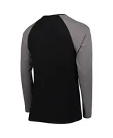 Men's New Era Black Las Vegas Raiders Current Raglan Long Sleeve T-shirt