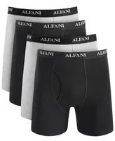 Alfani Men's 4-Pk. Moisture-Wicking Cotton Boxer Briefs, Created for Macy's