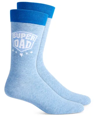 Club Room Men's Super Dad Crew Socks, Created for Macy's