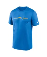 Men's Nike Powder Blue Los Angeles Chargers Horizontal Lockup Legend T-shirt