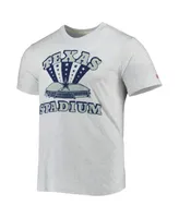 Men's Homage Ash Dallas Cowboys Texas Stadium Tri-Blend T-shirt