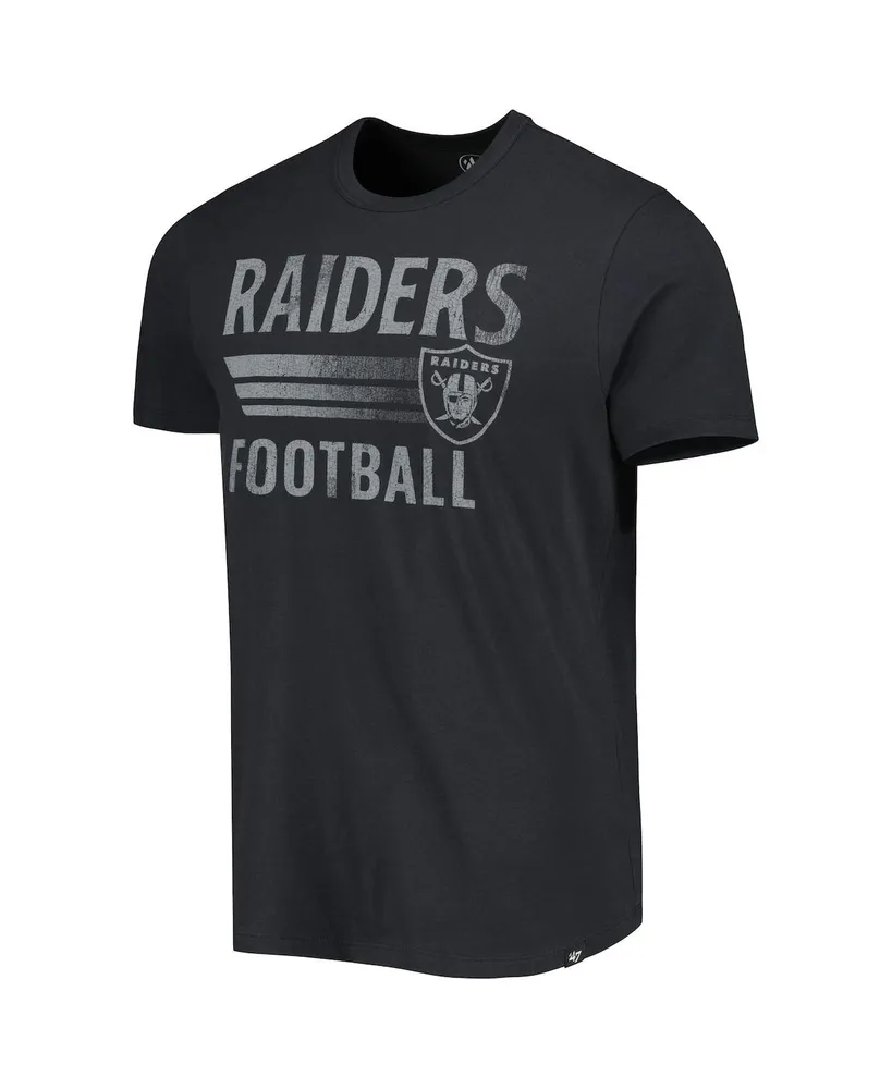 Men's '47 Brand Black Las Vegas Raiders Wordmark Rider Franklin T-shirt