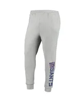 Men's Msx by Michael Strahan Heathered Gray New York Giants Jogger Pants