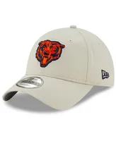 Men's New Era Khaki Chicago Bears Head Playmaker 9TWENTY Adjustable Hat