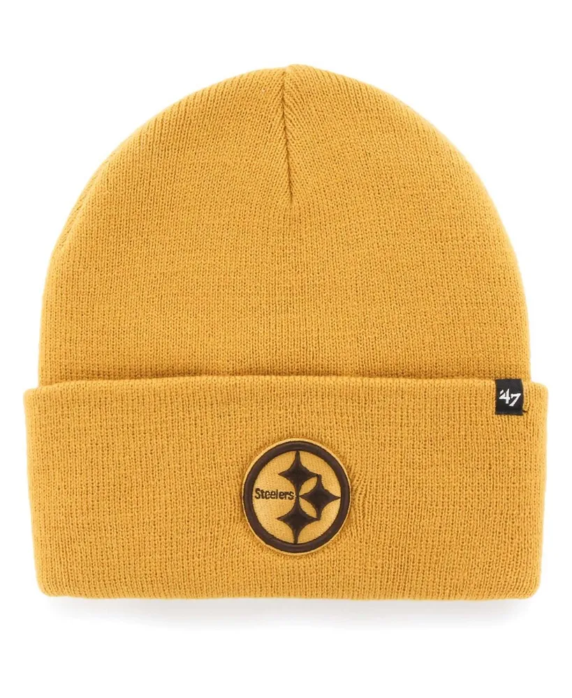 Women's '47 Brand Gold Pittsburgh Steelers Haymaker Cuffed Knit Hat