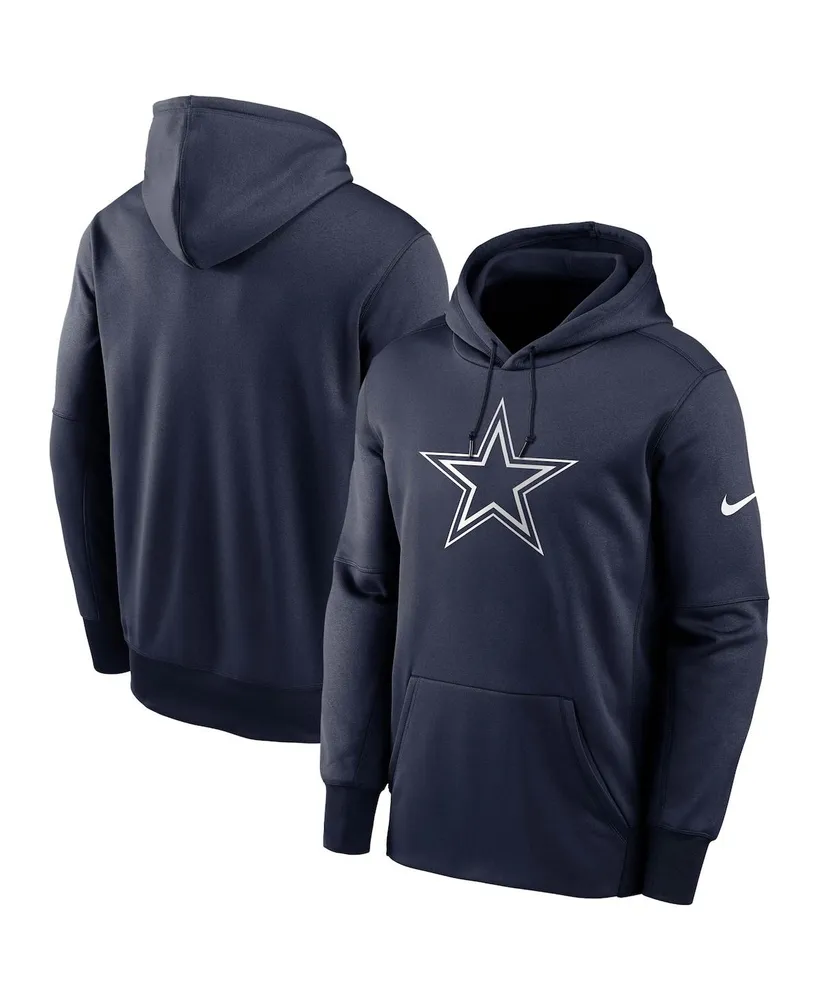 Dallas Cowboys Mitchell & Ness Gridiron Classics Training Room Half-Sleeve  Pullover Hoodie - Silver/Navy