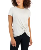 Id Ideology Women's Side-Knot T-Shirt, Created for Macy's