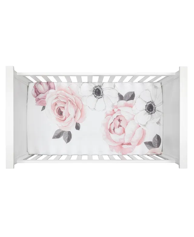 Floral Garden Large Pink/White Watercolor Flowers Wall Decals – Lambs & Ivy