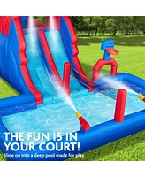 Sunny & Fun Inflatable Water Slide, Blow up Pool & Bounce House