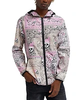 Reason Men's Paisley Full Zip Anorak Jacket