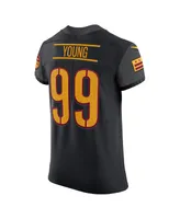 Men's Nike Chase Young Black Washington Commanders Alternate Vapor Elite Jersey