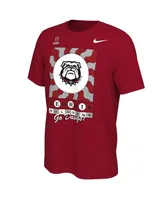 Men's Nike Red Georgia Bulldogs College Football Playoff 2022 Peach Bowl Media Night T-shirt