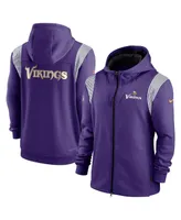 Men's Nike Purple, Black Minnesota Vikings Performance Sideline Lockup Full-Zip Hoodie