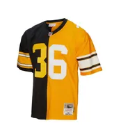 Men's Mitchell & Ness Jerome Bettis Black and Gold Pittsburgh Steelers 1996 Split Legacy Replica Jersey