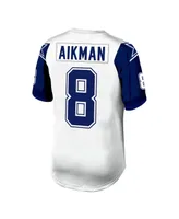 Men's Mitchell & Ness Troy Aikman White and Navy Dallas Cowboys 1994 Authentic Retired Player Jersey