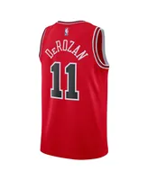 Men's and Women's Nike Demar Derozan Red Chicago Bulls Swingman Jersey - Icon Edition