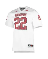 Men's adidas #22 White Indiana Hoosiers 90s Away Premier Strategy Jersey