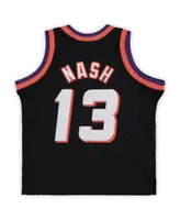 Infant Boys and Girls Mitchell & Ness Steve Nash Black Phoenix Suns 1996/97 Hardwood Classics Retired Player Jersey