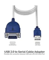 Sabrent Cb-DB9P Usb 2.0 To Serial DB9 Male 9 Pin RS232 Cable Adapter