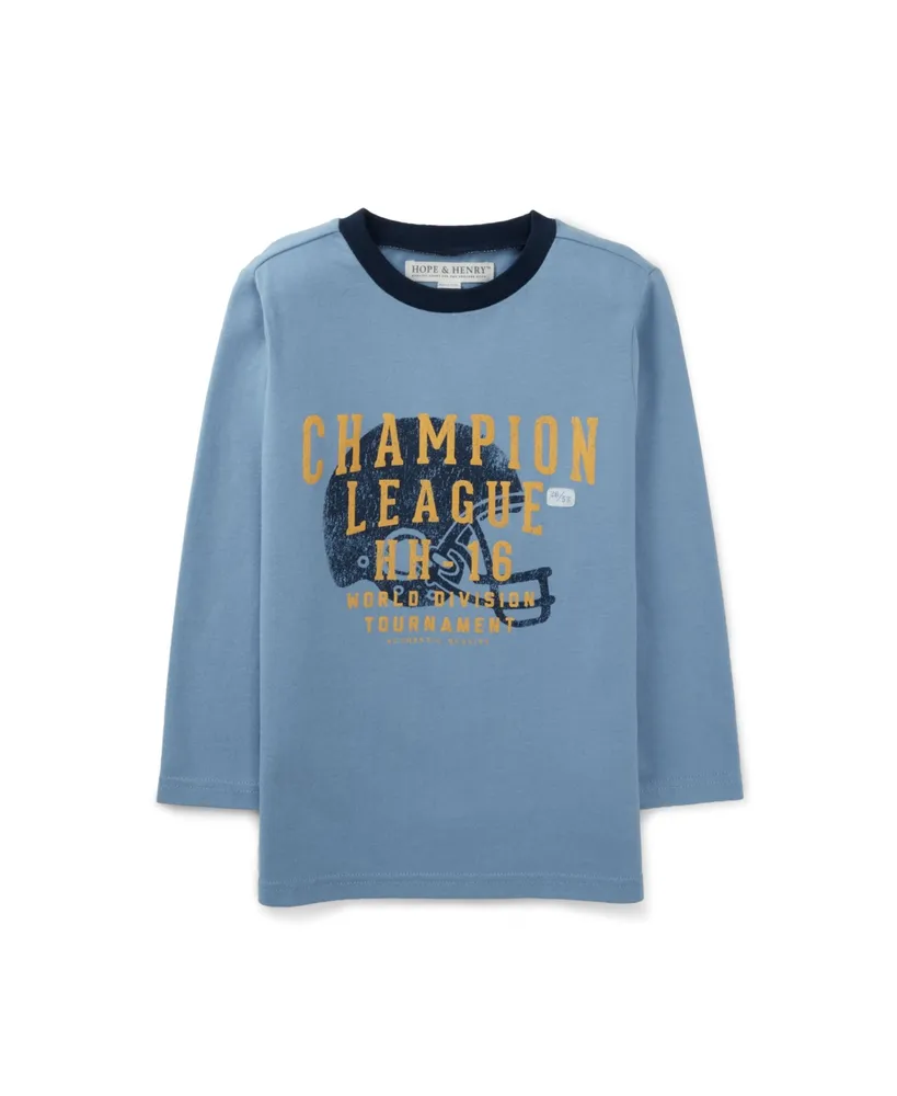 Hope & Henry Baby Boys Long Sleeve Graphic Tee