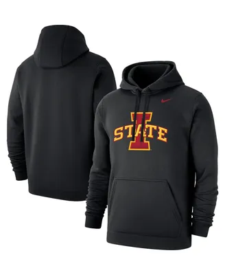 Men's Nike Black Iowa State Cyclones Logo Club Pullover Hoodie