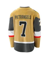 Men's Fanatics Alex Pietrangelo Gold Vegas Golden Knights Alternate Premier Breakaway Player Jersey