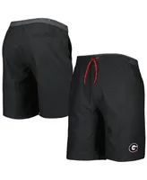 Men's Columbia Charcoal Georgia Bulldogs Twisted Creek Omni-Shade Omni-Shield Shorts