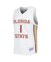 Men's Original Retro Brand Jonathan Isaac White Florida State Seminoles Alumni Commemorative Replica Basketball Jersey