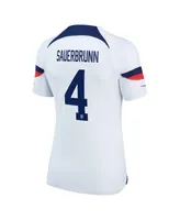 Women's Nike Becky Sauerbrunn White Uswnt 2022/23 Home Breathe Stadium Replica Player Jersey