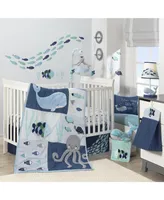 Lambs & Ivy Oceania Aqua/Blue Aquatic Fish Wall Decals/Stickers