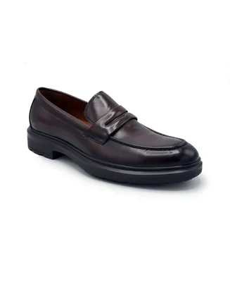 Aston Marc Men's Tuscan Penny Loafer Dress Shoes