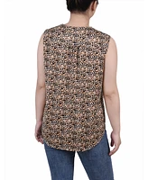 Ny Collection Women's Sleeveless Knit Y-neck Top