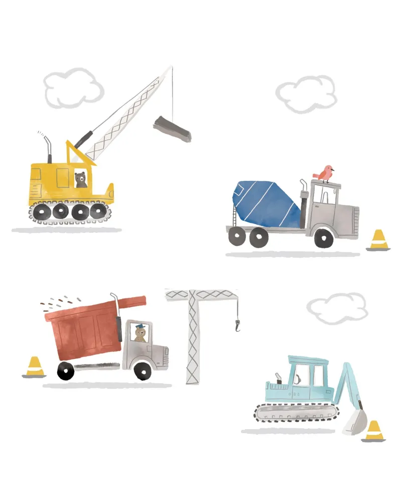 Bedtime Originals Construction Zone Trucks Wall Decals/Stickers