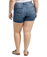 Silver Jeans Co. Plus Size Suki Mid Rise Shorts