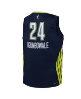 Big Boys and Girls Nike Arike Ogunbowale Navy Dallas Wings 2021 Player Jersey - Explorer Edition