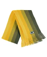 Women's Wear by Erin Andrews Gold Green Bay Packers Ombre Pom Knit Hat and Scarf Set